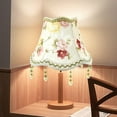 thumbnail image 6 of European Style Fabric Lampshade Dome Lamp Shade Cloth Lampshade with Beads, 6 of 8