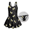 thumbnail image 6 of Tutolipy Bees Honeycomb Girls Beach Swimsuit, Quick Dry Girls Swimsuit One Piece, Stretch for Summer, Size 10-11 Years, 6 of 8