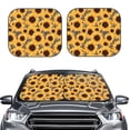 thumbnail image 2 of Vsdgher Artistic Zebra Print Sunflower Print Car Windshield Sun Shade, Reflective Sunshade Window Sunshade Sun Visor Protector Fit for Cars,Trucks,SUVs-Large, 2 of 6