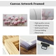 thumbnail image 5 of ZHONGYUTONG Large Flower Abstract Wall Art Bloosom Rose Picture Rose Pink Floral Canvas Painting Textured Artwork Print Wall Decor for Living Room Home Framed (12.00" x 24.00"), 5 of 5