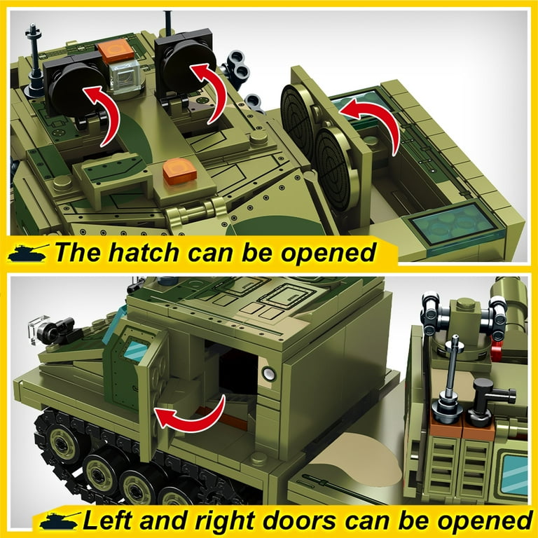 LGB THONG ➕ FORBIDDEN FRUIT ARMY SEMBO Survival Warfare Series Tank Model Building Block Set