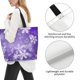 thumbnail image 3 of Fotbe Snowflakes Bolsa Tote Estética de Lona con Estampado para Mujer - Bolsa Reutilizable de Hombro Casual para Vacaciones, Compras, Trabajo y Gimnasio, 3 of 8