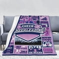 thumbnail image 2 of Yibo Cheer's Blanket for Girls Cheerleading Gifts Blanket Christmas Cheerleader's Flannel Blankets Teens Kids Bed Sofa Couch All Season Cozy Blanket Birthday Gifts, 2 of 5