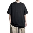 thumbnail image 2 of pstuiky Camisas casuales de manga corta para hombre, Camisas casuales de manga corta con cuello redondo y colores sólidos brillantes para hombre camisetas de hombre m, 2 of 9
