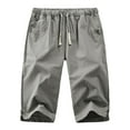 thumbnail image 3 of XIYON Mens Casual Pants Mens Fashion Casual Solid Color Pants Calf Length Trousers, 3 of 3