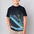 thumbnail image 6 of Titanic T-Shirts for Boys Girls, Funny 3D Print Tee, Novelty Crew Neck Short Sleeve Tops for Kids, Unisex Lightweight Shirts, 6 of 9