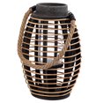 thumbnail image 1 of Truu Design Rustic Wooden Rattan Lantern Candle Holder, 1 of 4