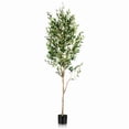 thumbnail image 2 of 7ft Premium Artificial Olive Tree, Large Lifelike Faux Olive Tree for Office and Home Decor, 2 of 8