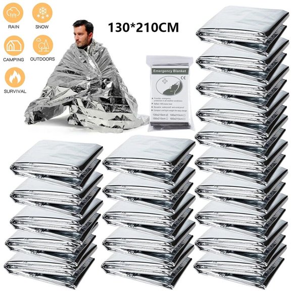 Emergency Blanket Outdoor Survival First Aid Kit Windproof Insulated Lifesaving