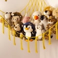 thumbnail image 3 of Stuffed Animal Storage Hammock or Net Corner - Large Toy Hammock Net for Stuffed Animals Room Decor - Cute Stuff Animal Organizer Holder for Plush Plushie - Kids Baby Nursery Wall Bedroom Home Decor, 3 of 6