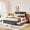 Gray, variant on Bellemave Full Bed with 2 Drawers and Trundle, Upholstered Full Size Platform Bed with Headboard for Teens Adults,No Box Spring Needed (Gray)