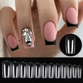 thumbnail image 4 of Puntas de uñas postizas esculpidas, sistema de extensión de uñas de Gel UV acrílico transparente, almendra ovalada, cubierta completa, 4 of 4