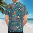 thumbnail image 6 of High Quality Hawaiian Shirts for Men Short Sleeve Aloha Beach Shirt Floral Summer Casual Button Down Shirts Blouses ACNV79, 6 of 7