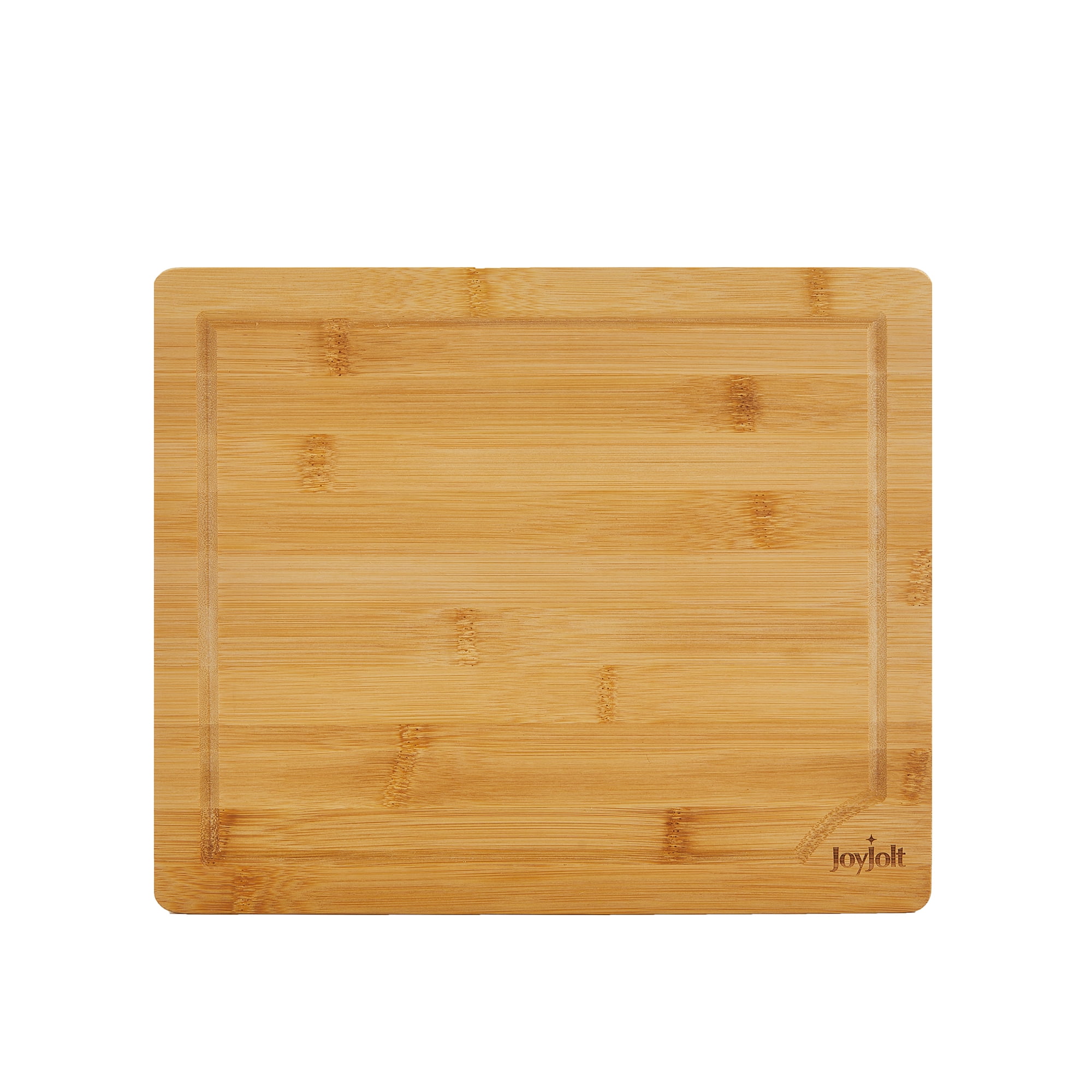 JoyJolt Bamboo Cutting Boards with Juice Grooves- Set of 3 Multi- Sized