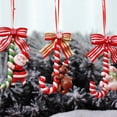 thumbnail image 4 of Artículos Navideños: Muñeco De Nieve De Cerámica Blanda, Bastón Pequeño, Pan De Arcilla, Adornos Colgantes, Adornos Para El Árbol De Navidad, Artículos Decorativos, 4 of 6