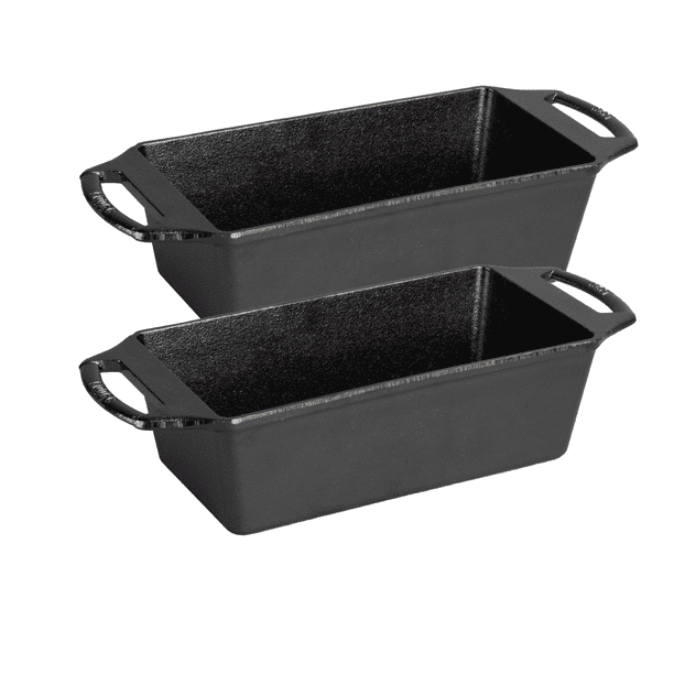 Lodge Cast Iron Seasoned 2 Piece Loaf Pan Set