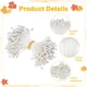 thumbnail image 2 of Uxcell 600-Pack Estambres de Flores para Manualidades, Pistilo Floral Artificial de Perlas Dobles de 5 mm para Hacer DIY [Blanco Crema], 2 of 6