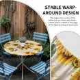 thumbnail image 2 of Vintage Sunflower Round Tablecloth for 36-44 Inch Tables,Fitted Table Cover with Elastic Edge,Yellow Flowers Summer Botanical Retro Art Waterproof Outdoor Table Cloth Protector for Patio Dinner, 2 of 9