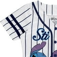 thumbnail image 5 of Disney Girls Baseball Jersey T-Shirt with Lilo & Stitch and Mickey Mouse- Girls Sizes 4-16 White/Navy, 5 of 8
