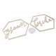 thumbnail image 4 of Paquete de 2 letreros de madera para recepción de bodas y decoración de ceremonias. BLESIY signo de la silla del novio, 4 of 7