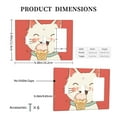 thumbnail image 3 of Cat Ice Cream Switch Cover Decorative Wall Plate 3-Gang 2-Toggle 1-Decor Standard Size, 3 of 5