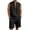 Black, variant on QSAWXQZ Men's Linen 2PC Lounge Set Stand Collar V Neck Sleeveless Loose Top Elastic Waist Shorts with Pocket Beach Outfit Casual for Summer 2XL