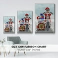thumbnail image 4 of Christmas Mutts Christmas Chopper - Framed Gallery Wrapped Holiday Canvas - 17 x 25 - White Frame, 4 of 8