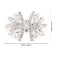 thumbnail image 2 of Crystal Bow Appliques for Clothing and Accessories Diy Enhancements Rhinestone Decoration 4.60X3.10X0.30CM Silver 1Pcs, 2 of 5