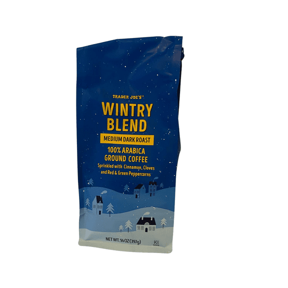 Wintry Blend Medium Dark Roast Coffee – 100% Arabica Ground Coffee 14 oz - Pack of 1