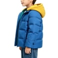 thumbnail image 2 of OGLCCG Boys Winter Coat Zip up Warm Puffer Jacket Windproof Thicken Outerwear with Detachable Hood,Size 5, 2 of 6