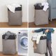 thumbnail image 2 of 78L 60 x 42 x 31 cm Negro+Gris Cesta de lavandería grande, bolsa de lavandería plegable con asas de cuerda Contenedor de almacenamiento adecuado para dormitorio, cuarto de lavado y baño Sincero Electrónica, 2 of 5