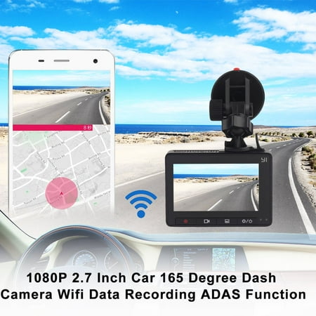 1080P 2.7 Inch Car 165 Degree Dash Camera Wifi Data Recording ADAS Function