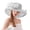 Grey, variant on Women Derby Fascinator Hat Organza Wedding Hats Victorian 2026 Wide Brim Tea Party Hat