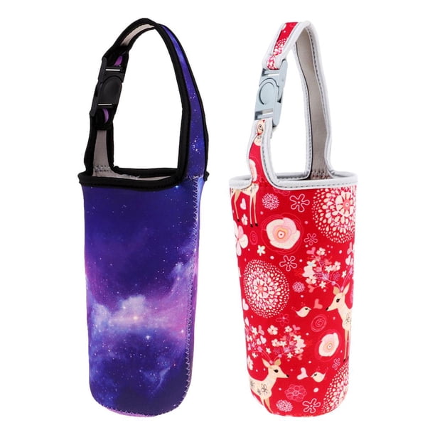 2 fundas protectoras para vasos de 30 oz para viajes al aire libre y senderismo rojo violeta