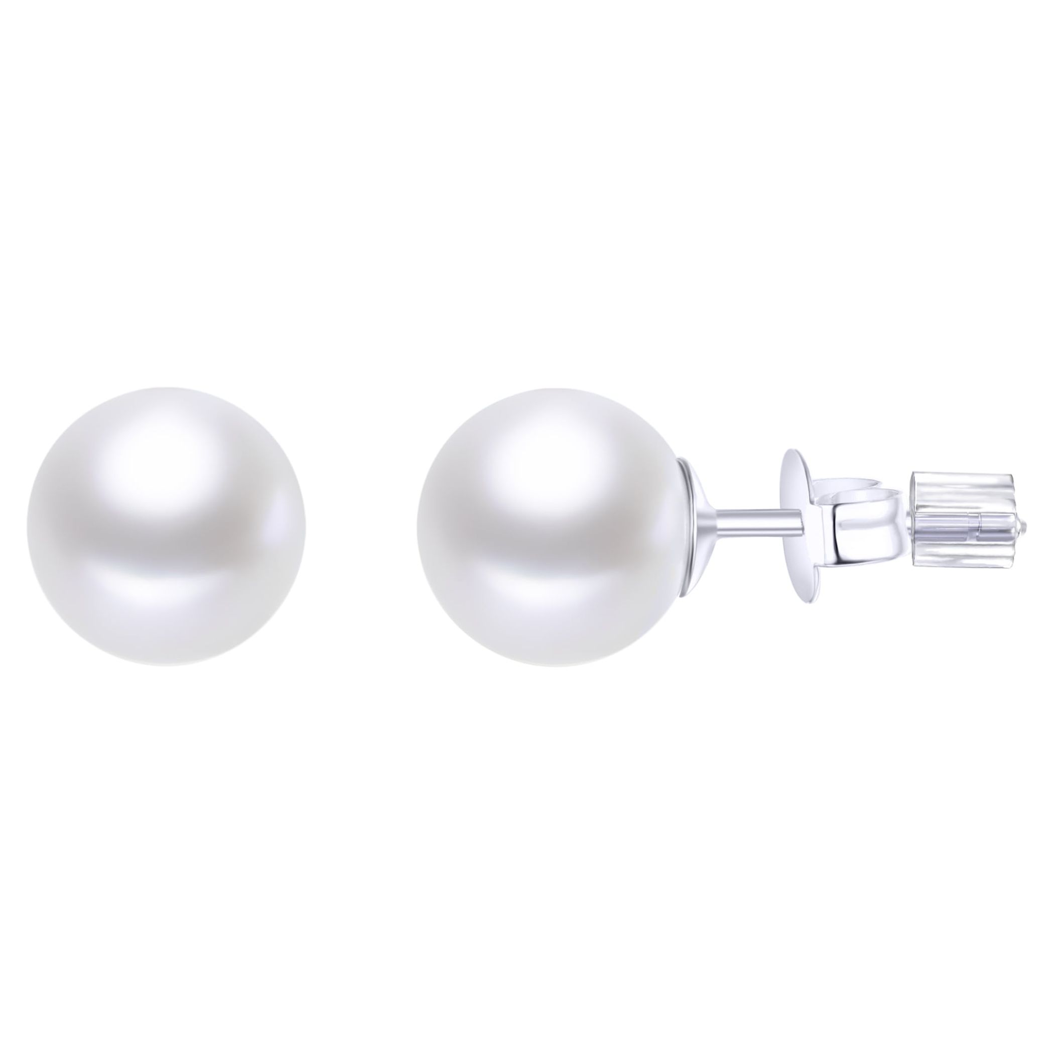 Believe by Brilliance Simulated Pearl and Cubic Zirconia Earring Trio in Fine Silver Plated Brass