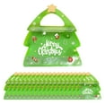 thumbnail image 2 of 50 Pieces Christmas Goodie Bags Xmas Snack Bags Xmas Favor with Handle Biscuit Children Candy Portable Xmas Party Candy Bag, 2 of 9