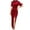 Red summer dresses for women, variant on Wycnly Summer Dresses for Women Party Club Sexy Puff Sleeve Ruched Bodycon Slit Long Dresses 2025 Short Sleeve Round Neck Solid Maxi Formal Dress Red XXL