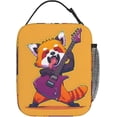 thumbnail image 3 of Rock Star Red Panda Lunch Box for Women Men, Insulated Lunch Box, Reusable Lunch Bag for Office, Work, Picnic, Travel, 3 of 10