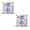white gold plated silver, variant on "STUNNING FLAME "18K Gold Plated Sterling Silver Asscher Cut Cubic Zirconia Stud Earrings for Women