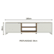thumbnail image 3 of Mueble Mesa Para Tv Rack Madesa Metz 180cm Hasta 80" MB 10, 3 of 9