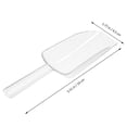 thumbnail image 2 of EeaseMX 8Pcs Plastic Scoop Mini Clear Harina Ice Candy Postre Buffet Popcorn Scoop Shovel (Blanco), 2 of 7