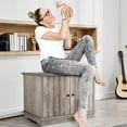 thumbnail image 4 of Cat Litter Box Enclosure, Litter Box Bench for Cleaning, Hidden Wooden Cat House Furniture, Side Entry cat Litter Box Extra Large for Most of Cat Indoor Living Room, Bedroom, 4 of 7
