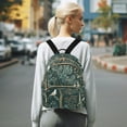 thumbnail image 7 of FORMRS Mini Backpack Purse for Women Travel Daypack Casual Shoulder Bag, Floral Forest Scene, 7 of 7