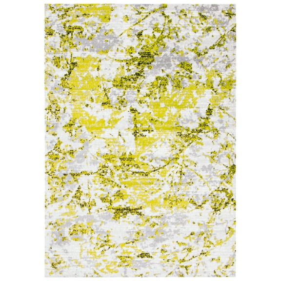 SAFAVIEH Skyler Joisse Distressed Area Rug, Grey/Green, 3' x 5'