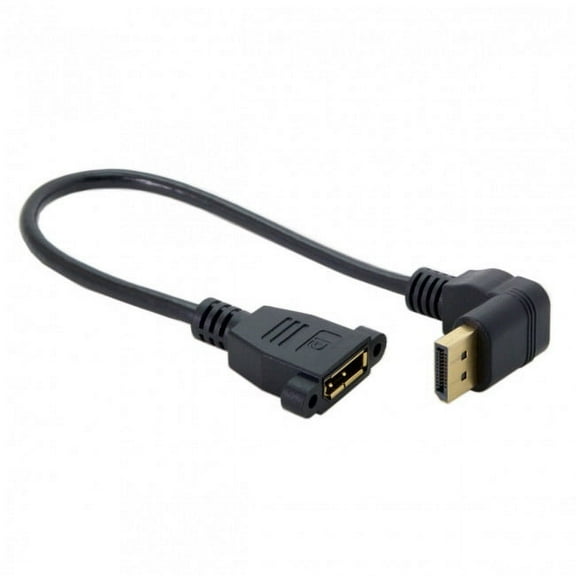 JSER DisplayPort Display Port Male to Female 90 Degree Down Angled Extension Cable