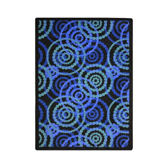 Joy Carpet Kid Essentials Teen Dottie Area Rug Rectangle Sapphire 7'8" x 10'9"