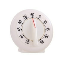 CCOCC Timer No Battery Required Kitchen Timer Loud Sound 60 Minutes Kitchen Timers for Cooking White
