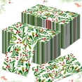 thumbnail image 2 of 100 Christmas Berries Guest Napkins Disposable Paper, Xmas Holly Berry Greenery Dinner Hand Napkin Towel for Home, Powder Room, Wedding, Party, Decorative Fingertip Towels, 2 of 6
