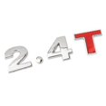 thumbnail image 1 of 1pcs 2.4t Emblem Badge, 3d Metal Chrome Rear Trunk Replacement 2.4t Letter Emblem Badge Decals, 1 of 3