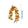 thumbnail image 3 of sruoe Fall Garland Maple Leaf, Halloween Decoration, Artificial Leaf Garland Rattan, Pumpkin Maple Leaf GarlandThanksgiving Party Wall Decor, Garlands for Door Home Party Fireplace Decorations, 3 of 6
